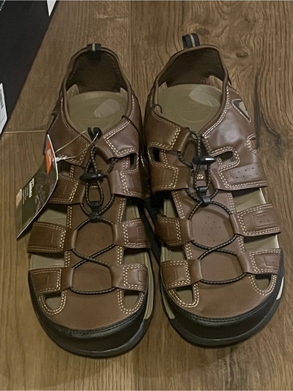 Ozark Men's Brown Fisherman Sandal - Comfortable Outdoor Leather Sandals